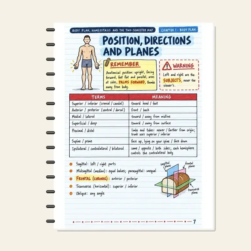 Anatomy & Physiology I and II: The Complete Handwritten-style Notes