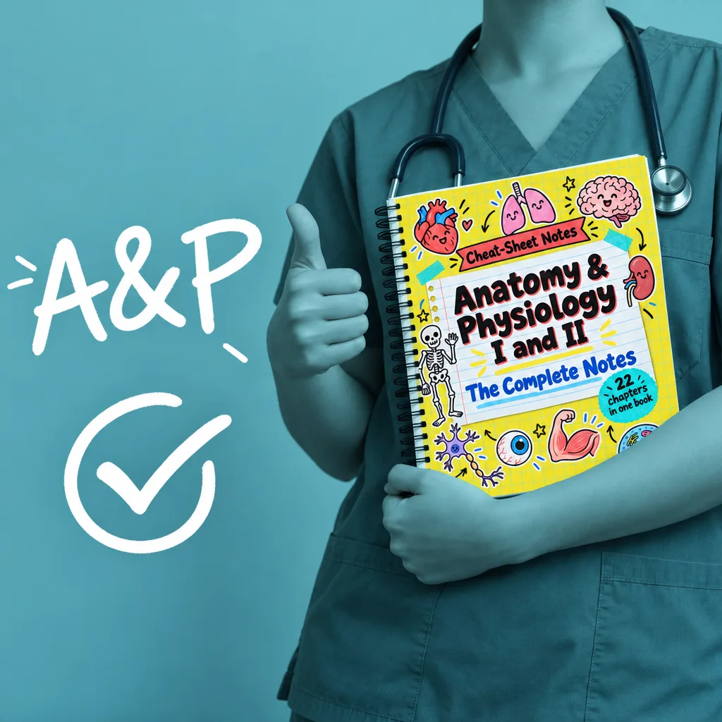Anatomy & Physiology I and II: The Complete Handwritten-style Notes
