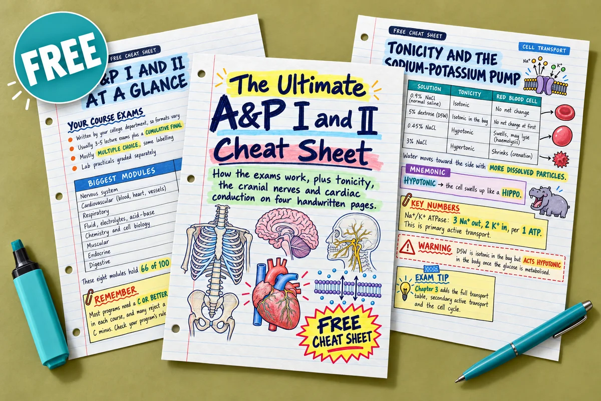 The Ultimate A&P I and II Cheat Sheet